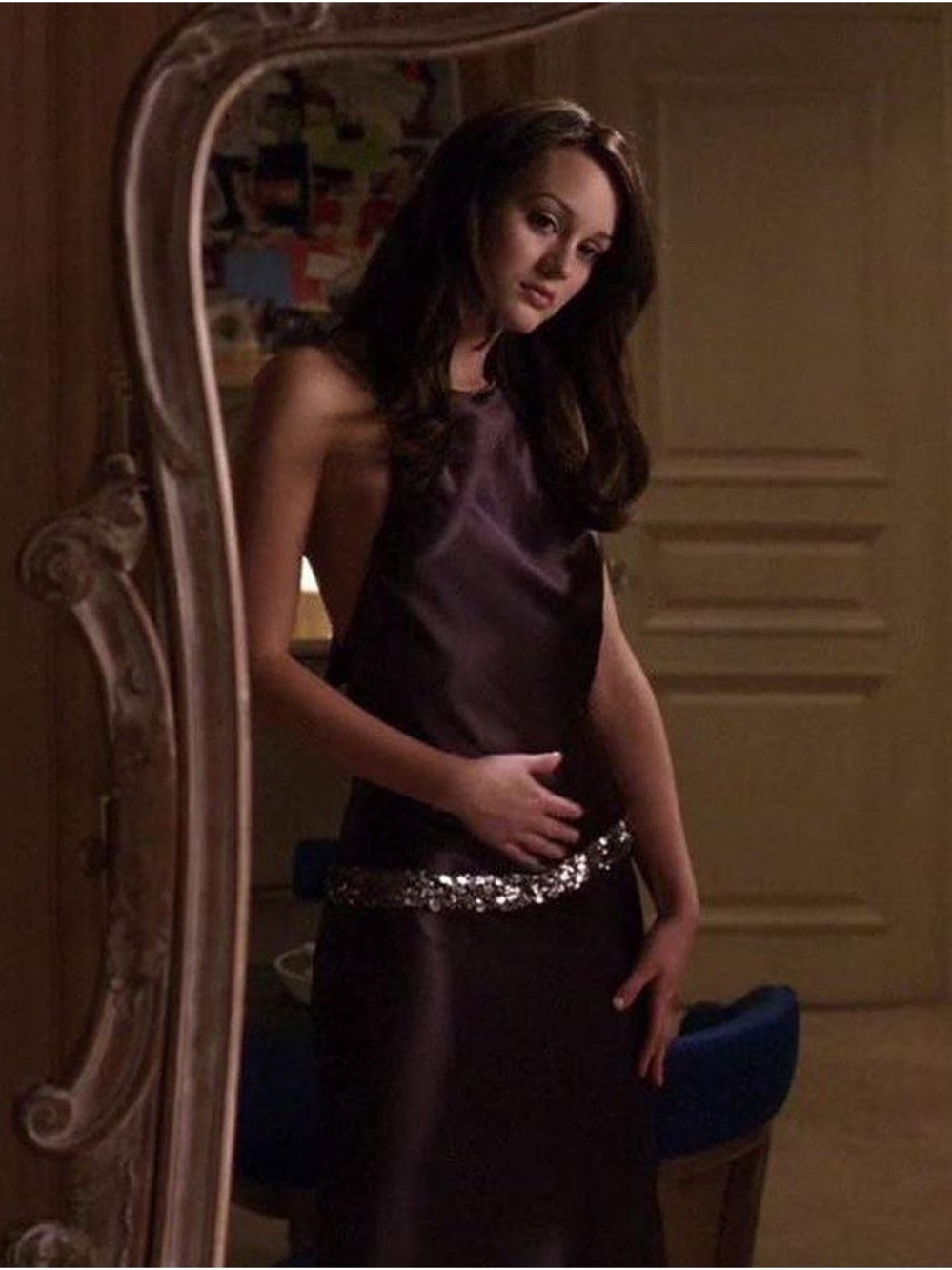 Blair Waldorf ASO Gossip Girl Purple Dress